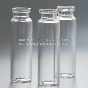 Scientific Research Laboratory Transparent Headspace Bottle Multi-gauge Glass Clamp Mouth Sampling Bottle With Gas and Liquid Chromatography Thread Flat Headspace Bottle thumbnail-3