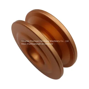 Outdoor Off-road Vehicle Aluminum Alloy Winch Pulley Trailer Rescue Traction Circular Pulley Car Modified Pulley 10T thumbnail-2