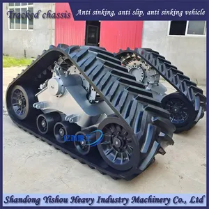 Conquer Muddy Farmland Worldwide! Large Harvester Tractor Modified With Rubber Half Track, Anti Slip and Anti Sinking, Selling Well Overseas thumbnail-1