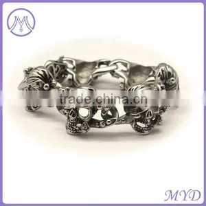 Stainless Steel Factory Woman Jewelry Round Circle Links Bracelet thumbnail-3