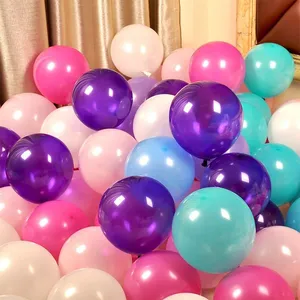 Wholesale Multi Color 12 Inch 100 Pcs Pack Latex Balloon Helium Round Balloons for Birthday Decoration thumbnail-2