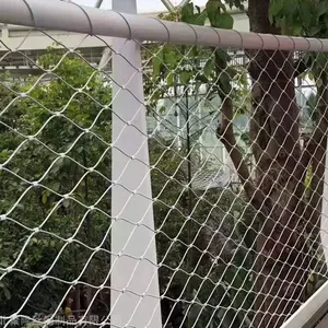 China Factory Flexible Stainless Steel Wire Rope Mesh Net / Woven Zoo Animals Cage Aviary Mesh thumbnail-5