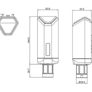 LoRaWAN IP66 Wireless CO₂/Temp/Humidity Sensor (400-10000 Ppm) 10-Year Battery for Smart Agriculture thumbnail-5