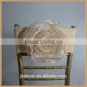 C116(2) From China Factory Custom Green Color Elastic Chair Sash With Band thumbnail-2