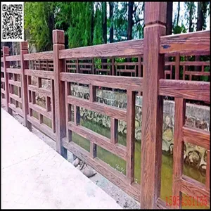 Cement Wood Imitation Railing Molds, for Scenic Area Fence Decoration, Factory Supply, Specifications Can be Customized thumbnail-3
