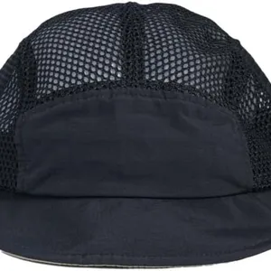 Ultra Breathable Mesh 5 Panel Short Brim Outdoor Cap Quick Dry Nylon Running Hiking Hat Custom Logo Lightweight Summer Hat Wholesale thumbnail-5