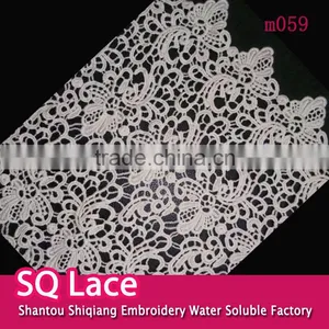 Promotion High Quality Embroidery Lace Cotton Fabric With Flower Pattern thumbnail-1