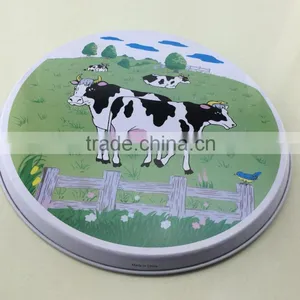 Chinese Factory Directly Round Tin Tray/metal Tin Tray for Serving/metal Tray thumbnail-5