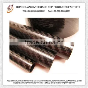 Carbon Tubes,Carbon Fiber Composite Tubes,Painted 3k Carbon Tube thumbnail-1