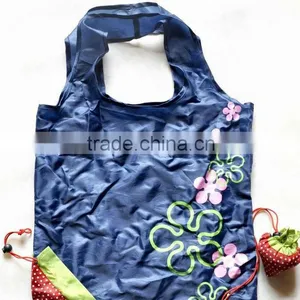 Promotional Strawberry Polyester Foldable Shopping Bag thumbnail-1