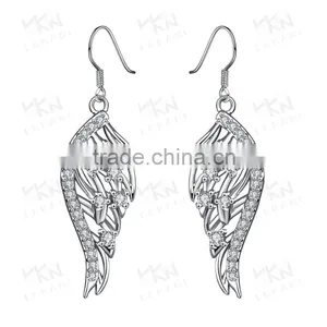 2015 Charming Feather Shape Fashion Gold Earring Designs New Model Earrings thumbnail-2