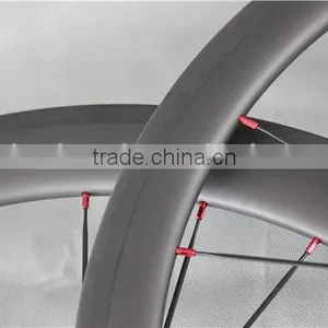 Red Hubs Dor Road Bike Wheels Carbon Bike Wheels UD-matt Clincher Wheels W56C thumbnail-4