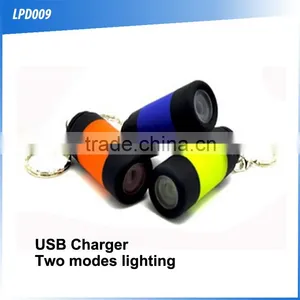 (120315) Mini Gift ABS Material USB Rechargeable Torch thumbnail-1