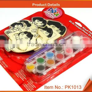 Wood Painting Kit for Kids - Coloring on the Explorer Girl thumbnail-1