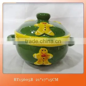 Hand Painting Christmas Tree Ceramic Cookie Jars thumbnail-5