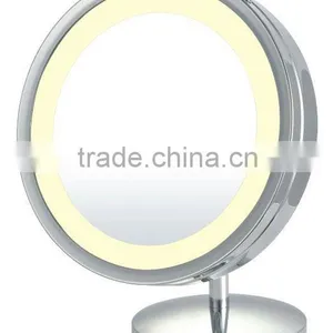 CE CUL UL Bathroom Crystal Compact Lighted Mirror thumbnail-1