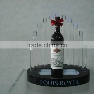 Latest Wine Lightting Display , Acrylic Bottle Display Stand thumbnail-1