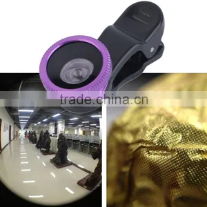 3 In 1 Universal Clip Fish Eye+Macro+Wide Angle Lens for IPhone,Samsung and Other Mobile Smartphones Hot Sale thumbnail-2