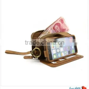 Wallet Style Leather Phone Case With Card Slots For Iphone 6 Plus thumbnail-3