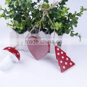 2014 New Design Beautiful Wood Mushroom Heart Shaped Hang Plaque thumbnail-1