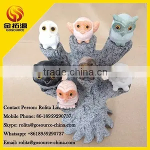 Mini Stone Garden Ornaments Owl thumbnail-1