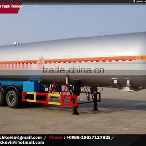 3 Axles 50m3 LPG Gas Tank Trailer thumbnail-1