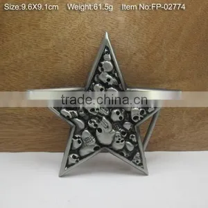 High Quality Pearl Gun Iron Belt Buckle , Custom Belt Buckle Custom Army Belt Buckle thumbnail-3