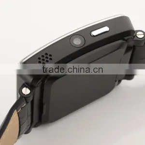 2015 Fashion P1 Capacitive Touch Bluetooth Smart Watch Phone Card Watch With Leather Watchband thumbnail-5