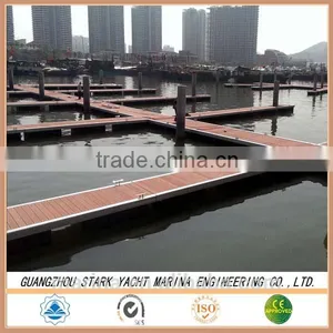 WPC Decking Aluminum Frame Floating Pontoon Jetty Design From China thumbnail-1