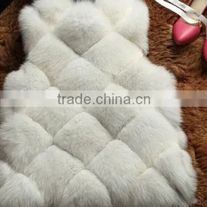 Hotsale Real Pink Fox Fur Vest,Fur Vest Form China With Quality Pink Fox Pelt Plates thumbnail-5