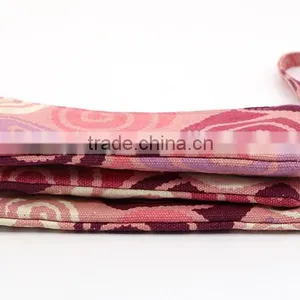 Top Quality 100% Cotton Canvas Clutch Bag Colorful Canvas Bag With 3 Pockets thumbnail-5