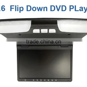 Flip Down Dvd Monitor15"Lcd/ Divx Dvd Ir Fm Sender Transmitter Flip-down Overhead Screen Dvd Player For Bmw E60 thumbnail-1