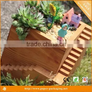 2015 Wholesale Custom Antique Small Wooden Tray for Plants thumbnail-1