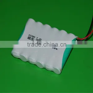 NiCd AA 600mAh 7.2V Rechargeable Battery Pack thumbnail-1