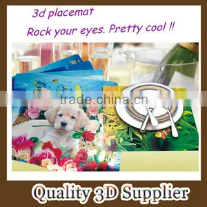 Custom Lenticular Plastic 3d Placemats thumbnail-1