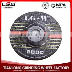 447 China Golden Supplier LG.W 115*6*22 T27 DEPRESSED CENTER GRINDING WHEEL thumbnail-3