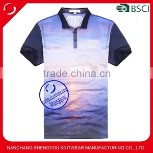 Heat-Transfer Printing 3d Polo t Shirt for Men thumbnail-1