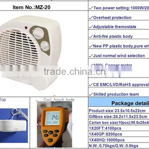 2015 NEW PRODUCT Fan Heater Electrical Heater Electric 220-240V Plastic Body Material Fan Heater thumbnail-1