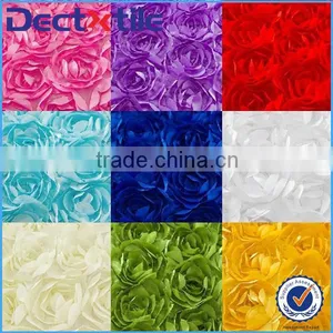100% Polyester Satin Rose Fabric For Wedding Decoration thumbnail-1