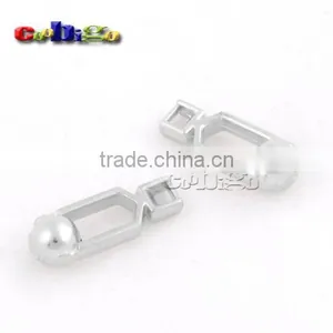 18*6mm Metal Zipper Pull Tap Zinc Alloy Silver For DIY Zipper Sliders #FLQ161-S thumbnail-2