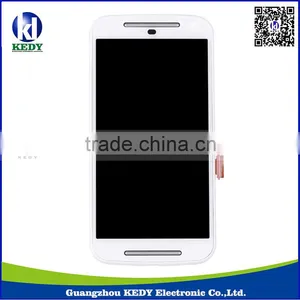 Original White LCD Display For Moto G2 LCD With Touch Screen Digitizer With Frame Assembly thumbnail-1