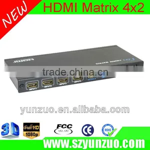 HDMI Matrix 4 Sources 2 Sinks 3d 1080p Full HD thumbnail-1
