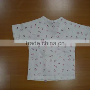 2016 High Quality Pure Cotton Interlock Kimono Shirts for New Born Baby thumbnail-5