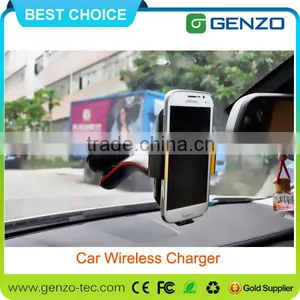 360 Degree Rotation Wireless Car Charger for Samsung/iphone Designed in 2015 thumbnail-1