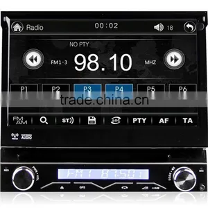 Winmark 7 Inch 1 Din Car Navi DVD Player Stereo With Motorized Retractable Monitor GPS Bluetooth Radio Mirror-Link Universal thumbnail-4