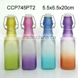 CCP745PT2 Square Glass Bottle Sprayed With Color thumbnail-1