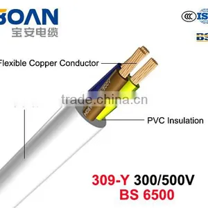 309-Y Electric Wire 300/500V Flexible Cu/PVC/PVC (BS 6500) thumbnail-1