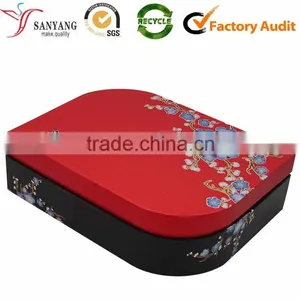 Handmade Gift Packaging Box For Tea Tin Tea Box With 2 Small Round Tin Boxes Sets thumbnail-3