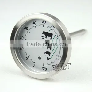 Q01 BAKEST Stainless Steel Thermometer Hygrometer With Probe/roast Thermometer/food Measuring Apparatus thumbnail-1