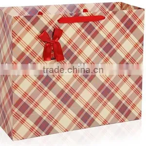Elegance Style England Check Pattern Paper Bag thumbnail-3
